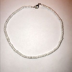 White beaded choker!! Buy two for $14!